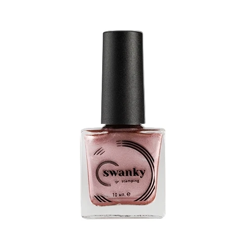 Лак для стемпинга Swanky Stamping Metallic №03 розовое золото, 10 мл STMT-SW03