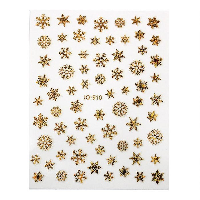 Наклейки Joyful Снежинки №910 Gold Holography JO-910GH - фото 538292