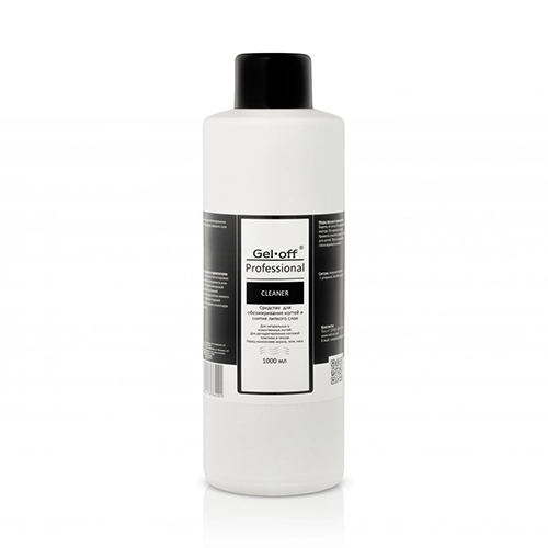 Обезжириватель PRIDE cosmetic Cleaner GEL-OFF для снятия липкого слоя, 1 000 мл Pr/4291