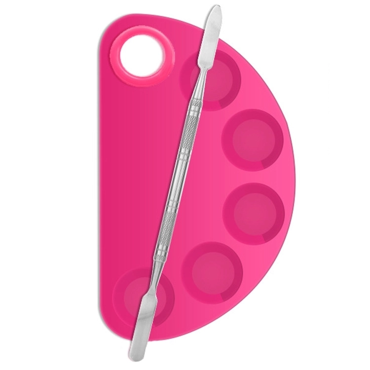 Палитра для размешивания красок из нержавеющей стали, standart pink MJ-TSB-40