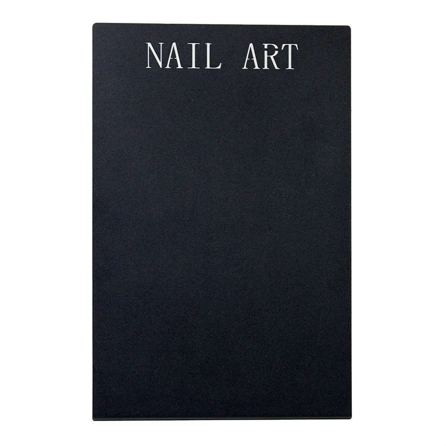 Планшет для демонстрации дизайна Nail Art, черная, магнитная, 26*17см + 10 шт держателей PLSETB