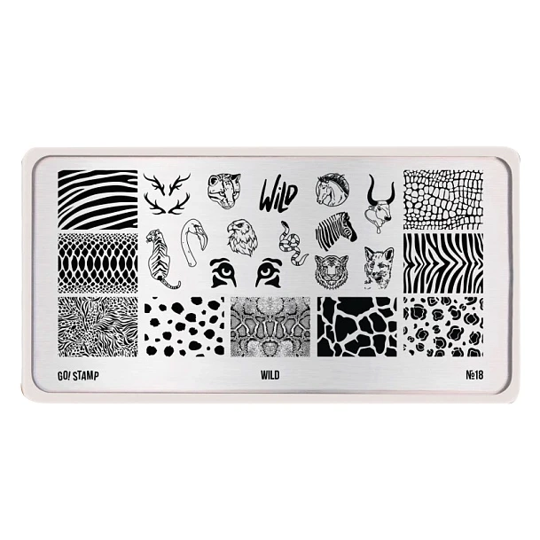 Пластина для стемпинга Go Stamp 018 Wild GS018PL