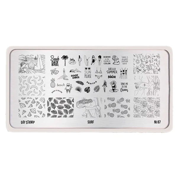 Пластина для стемпинга Go Stamp 087 Surf GS087PL