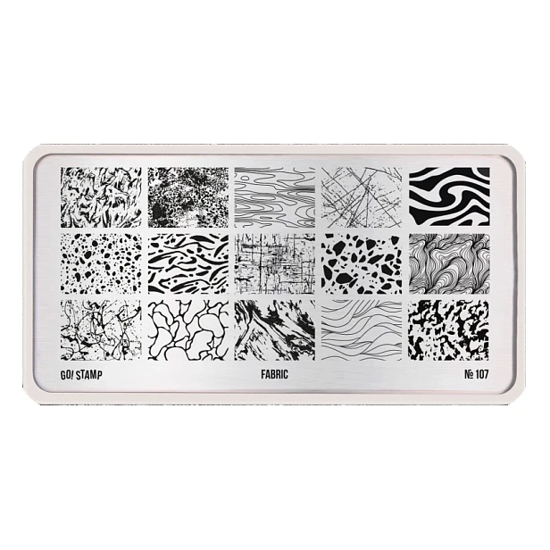 Пластина для стемпинга Go Stamp 107 Fabric GS107PL