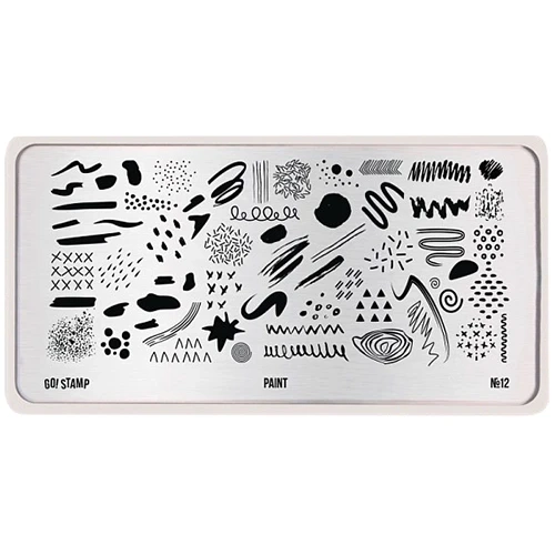 Пластина для стемпинга Go Stamp 12 Paint GS12PL