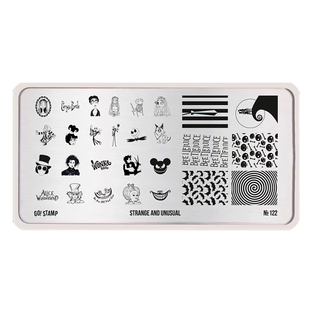 Пластина для стемпинга Go Stamp 122 Strange and Unusual GS122PL