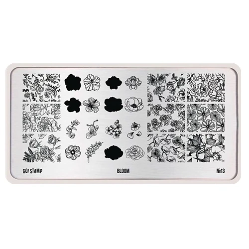 Пластина для стемпинга Go Stamp 13 Bloom GS13PL