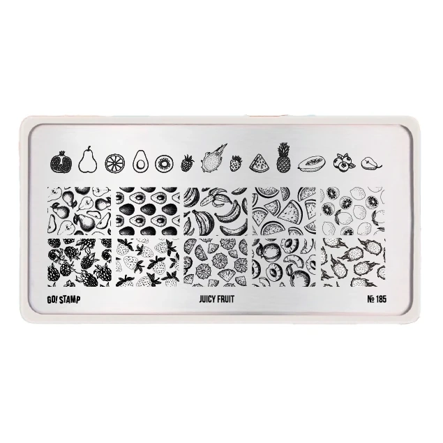 Пластина для стемпинга Go Stamp 185 Juicy Fruit GS185PL
