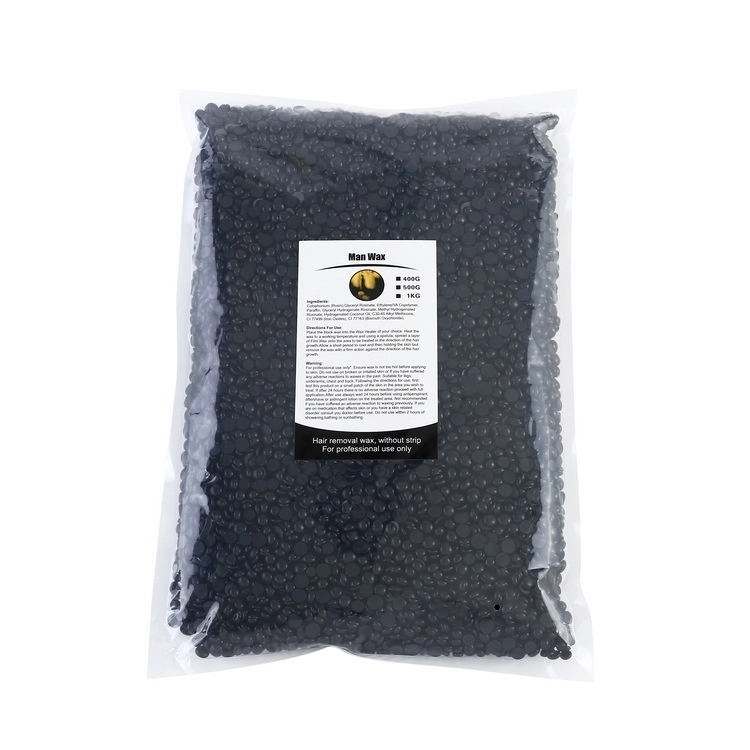 Пленочный воск в гранулах Doll Wax, Black (Man wax), 1 кг DW/BM1000