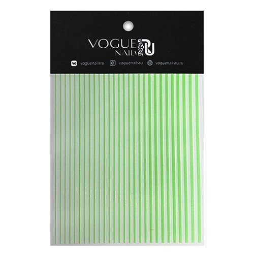 Силиконовые наклейки Vogue Nails, зеленые vg/sn011