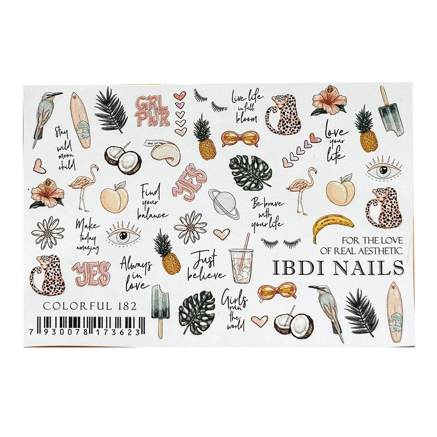 Слайдер дизайн COLORFUL №182, IBDI Nails id/COLORFUL182