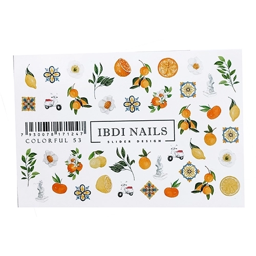 Слайдер дизайн COLORFUL №53, IBDI Nails id/COLORFUL53