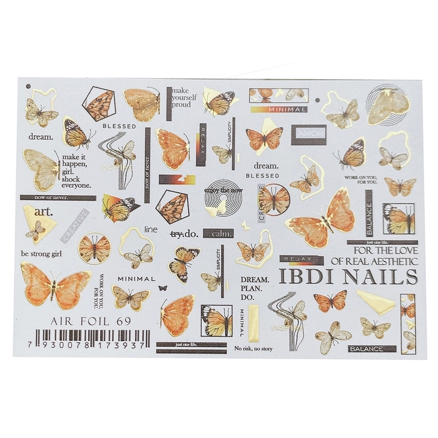 Слайдер дизайн IBDI Nails AIR FOIL 69 id/AIRF69