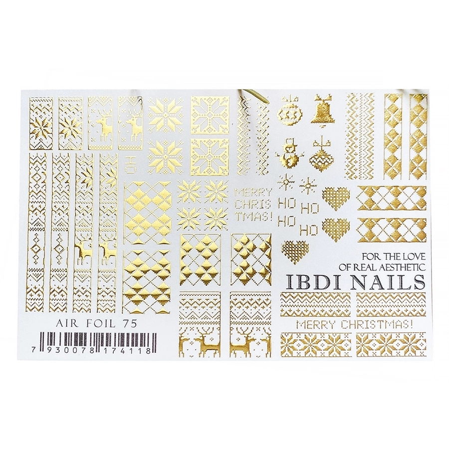 Слайдер дизайн IBDI Nails AIR FOIL 75 id/AIRF75