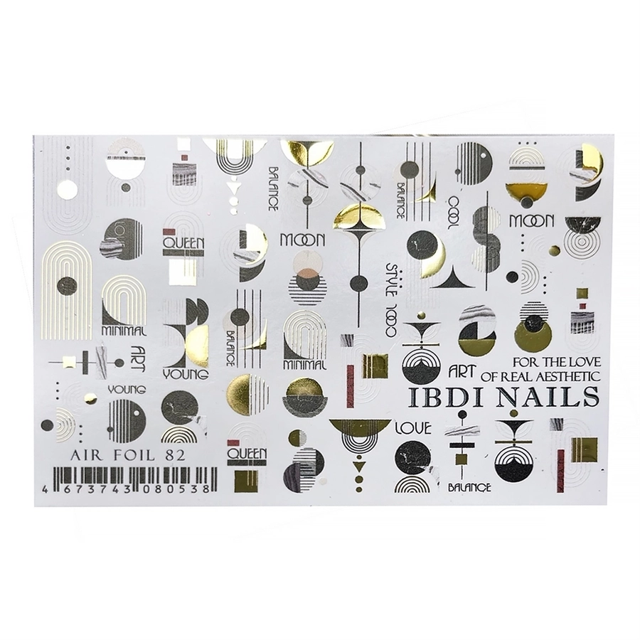 Слайдер дизайн IBDI Nails AIR FOIL 82 id/AIRF82