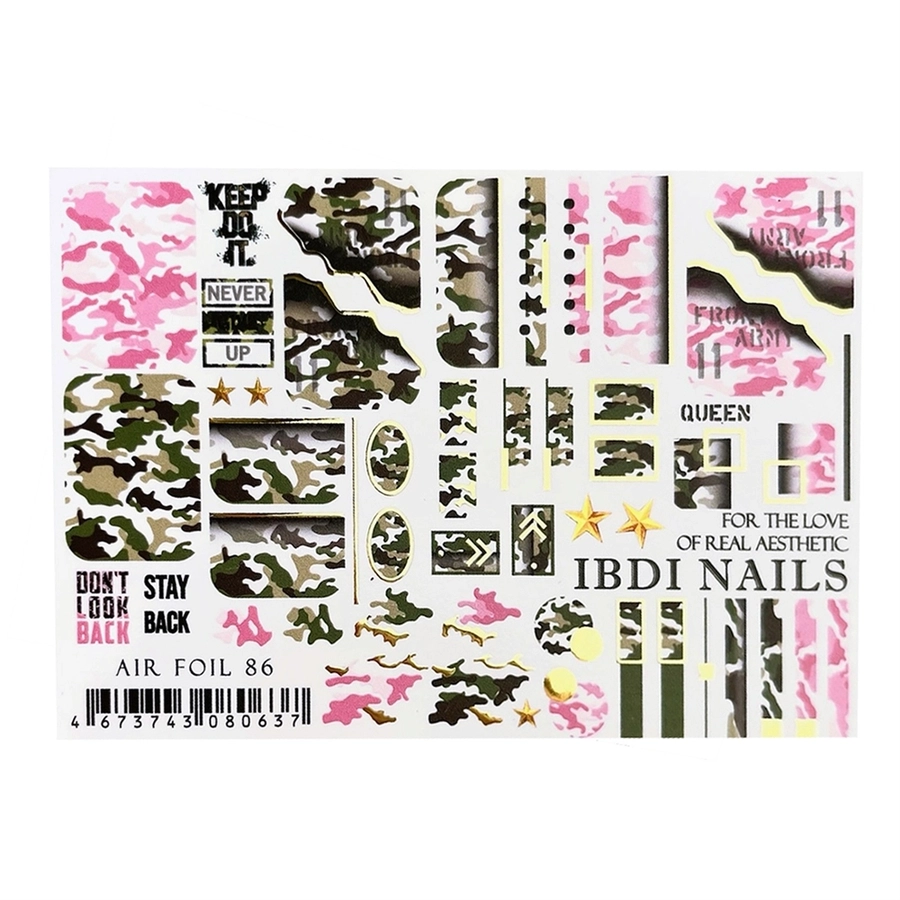 Слайдер дизайн IBDI Nails AIR FOIL 86 id/AIRF86