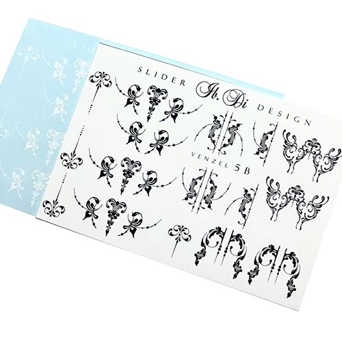 Слайдер дизайн VENZEL 5 BLACK, IBDI Nails id/VENZ5B