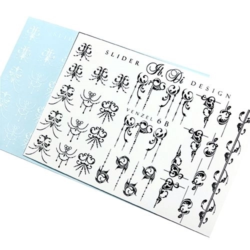 Слайдер дизайн VENZEL 6 WHITE, IBDI Nails id/VENZ6