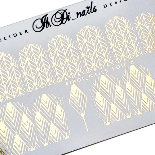 Слайдер фольгированный IBDI Nails FOIL 08 золото id/f08g