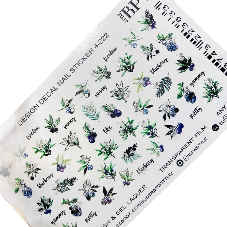 Слайдер-дизайн SPARKLE Blueberry, sd9-222, Bpw Styl sd9-222