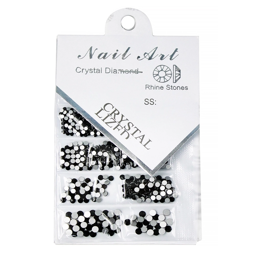 Стразы для ногтей Black Diamond mix размеров SS4-SS16 SS4-SS16BD