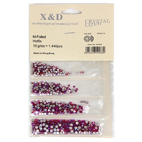 Стразы, Цвет: Fuchsia AB (6 размеров) 26912-34