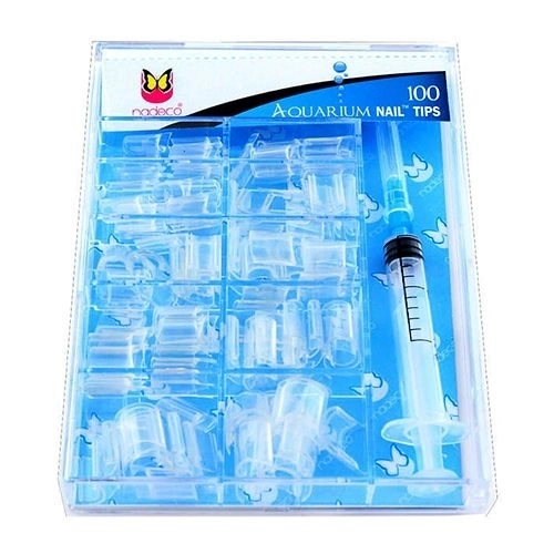 Типсы для аквариумного дизайна Aquarium Nail Tips aqua