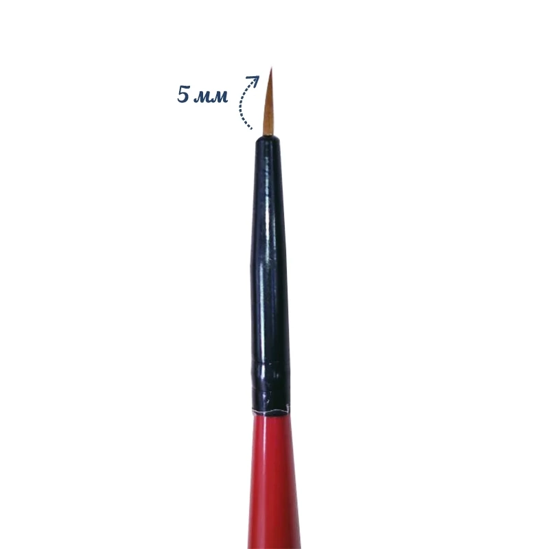 Тонкая короткая кисть для дизайна №9 Shenzhen YLX-033(9)