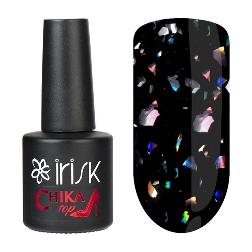 Топ для ногтей IRISK Chika Top 010 Multi Potal с шиммером, без липкого слоя , 10 мл М529-20-10