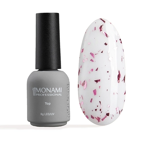 Топ для ногтей Monami Super Shine Potal Pink Gold, 8 мл mi/tppg8