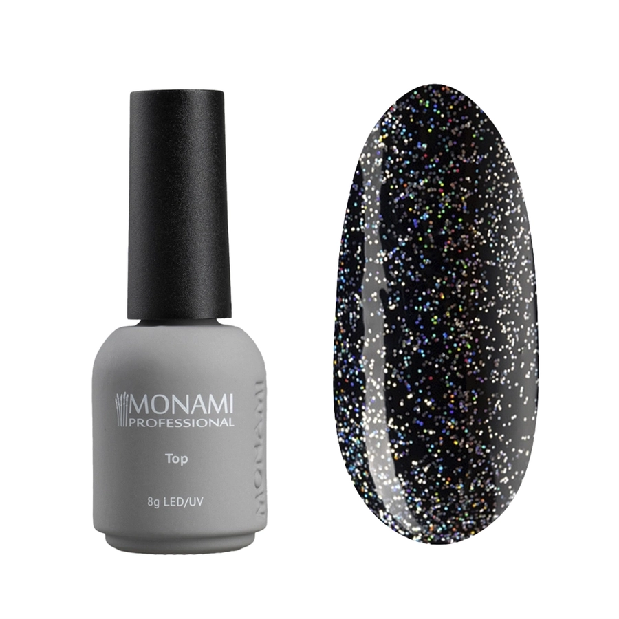 Топ для ногтей Monami Super Shine top Starburst top Holographic, 8 мл mi/0882