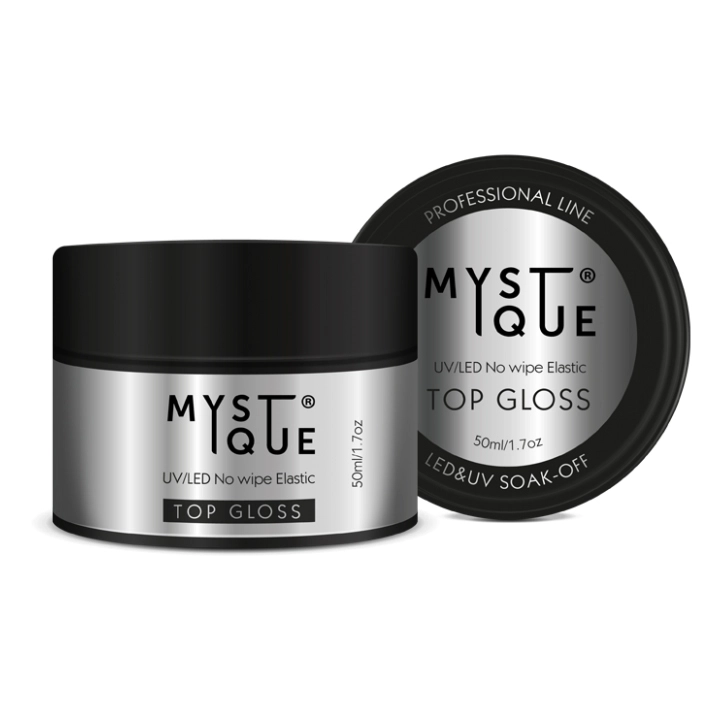 Топ для ногтей Mystique Gloss без липкого слоя, 50 мл MstT50