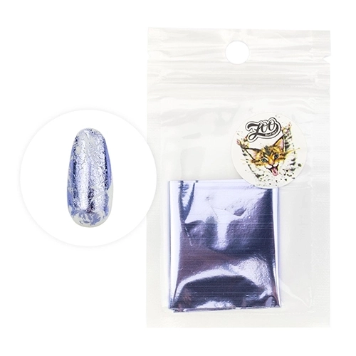 Фольга для дизайна Zoo Nail Art переводная глянцевая лаванда №1424, 4*50 см zn/1424