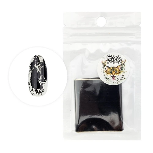 Фольга переводная Zoo Nail Art №1429 матовая чёрная, 4*50 см zn/1429