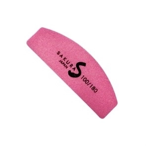 Шлифовщик Sakura мини, полукруглый, 100/180, малиновый sbf11/1