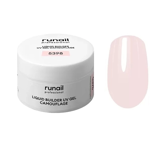 Гель для ногтей ruNail камуфлирующий "Розовая карамель", 30 г 3750