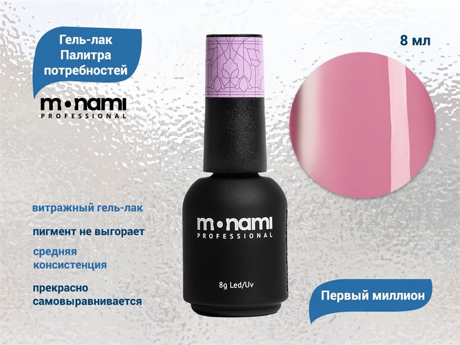 Гель-лак Monami Палитра потребностей - Первый миллион, 8г mn_PP7