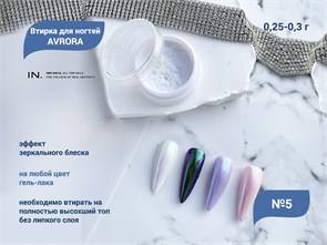 {{productViewItem.photos[photoViewList.activeNavIndex].Alt || productViewItem.photos[photoViewList.activeNavIndex].Description || 'Втирка для ногтей AVRORA 5, IBDI Nails'}}