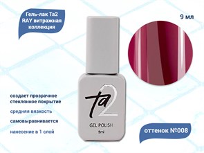 {{productViewItem.photos[photoViewList.activeNavIndex].Alt || productViewItem.photos[photoViewList.activeNavIndex].Description || 'Гель-лак Ta2 RAY витражная коллекция №008, 9 мл'}}