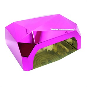 Гибридная CCFL UVLED-(12+24)W лампа с таймером (10,20,30 сек) Фуксия (Cristal Premium) ULP-24-фук
