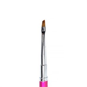 Кисть Gellaktik Pink для геля №3 косая GPBO-3
