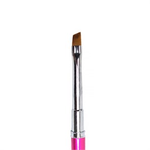 Кисть Gellaktik Pink для геля №6 косая GPBO-6