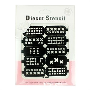 Трафарет для ногтей Diecut Stencil #10 di/st-10