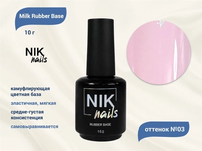 {{productViewItem.photos[photoViewList.activeNavIndex].Alt || productViewItem.photos[photoViewList.activeNavIndex].Description || 'База для ногтей NIK nails Milk Rubber Base №03, 15 г'}}