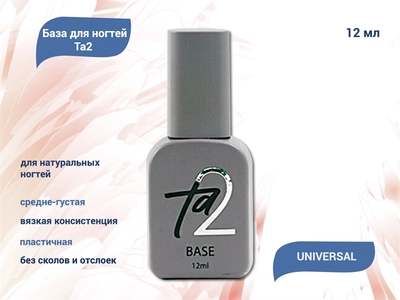 {{productViewItem.photos[photoViewList.activeNavIndex].Alt || productViewItem.photos[photoViewList.activeNavIndex].Description || 'База для ногтей Ta2 UNIVERSAL, 12 мл'}}