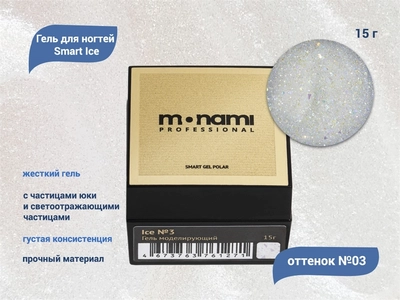 {{productViewItem.photos[photoViewList.activeNavIndex].Alt || productViewItem.photos[photoViewList.activeNavIndex].Description || 'Гель для ногтей Monami Smart Ice №3, 15 г'}}