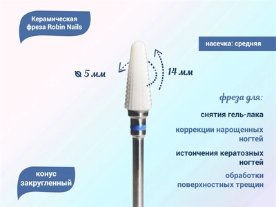 {{productViewItem.photos[photoViewList.activeNavIndex].Alt || productViewItem.photos[photoViewList.activeNavIndex].Description || 'Керамическая фреза Robin Nails 3/32 M STPV(C) средняя (синяя) насечка, Ø0,5 см, конус закругленный'}}
