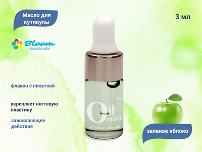 {{productViewItem.photos[photoViewList.activeNavIndex].Alt || productViewItem.photos[photoViewList.activeNavIndex].Description || 'Масло для кутикулы Bloom "Зеленое яблоко", 3 мл'}}