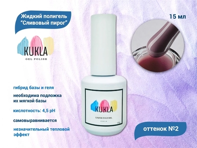 {{productViewItem.photos[photoViewList.activeNavIndex].Alt || productViewItem.photos[photoViewList.activeNavIndex].Description || 'Жидкий полигель Kukla "Сливовый Пирог" №02, 15 мл'}}