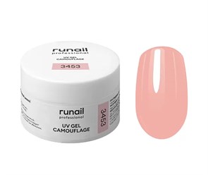 Гель для ногтей ruNail камуфлирующий Розовый шелк, 15 г 3453
